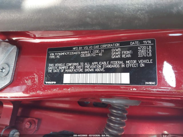 2015 VOLVO S60 YV140MFK7F2354879 Photo 8