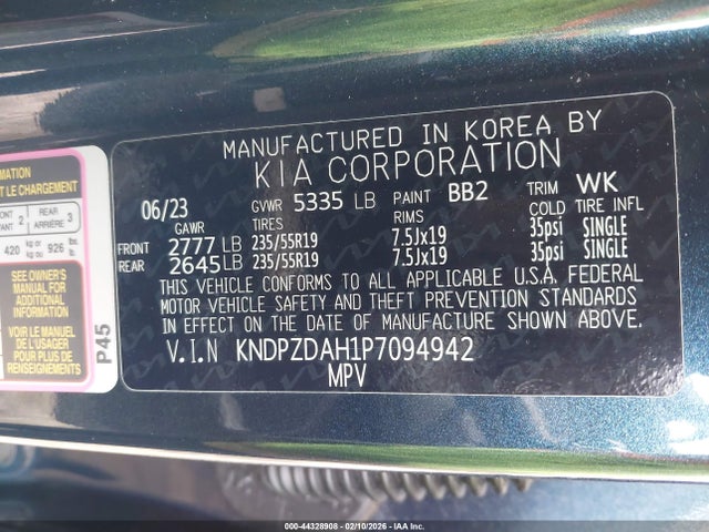 2023 KIA SPORTAGE PLUG-IN HYBRID KNDPZDAH1P7094942 Photo 8