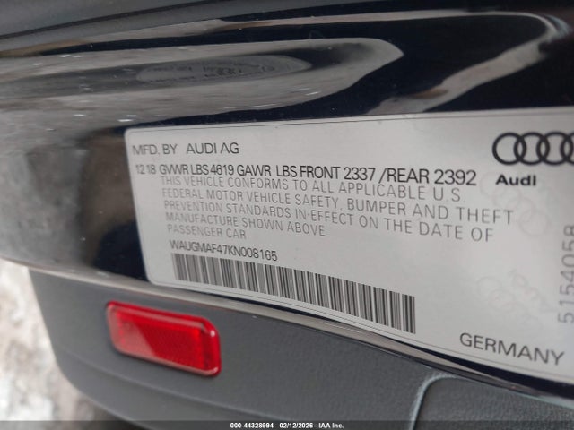 2019 AUDI A4 WAUGMAF47KN008165 Photo 8