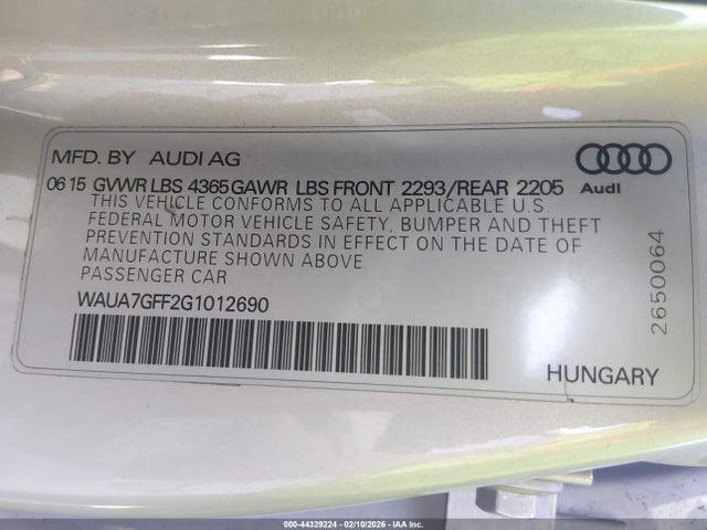 2016 AUDI A3 WAUA7GFF2G1012690 Photo 8