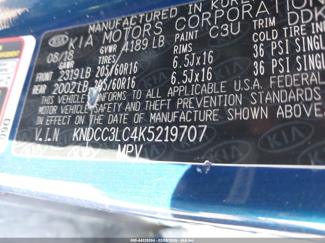 2019 KIA NIRO KNDCC3LC4K5219707 Photo 8