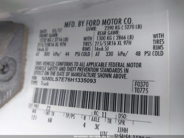 2017 FORD TRANSIT CONNECT NM0LS7E76H1335093 Photo 8