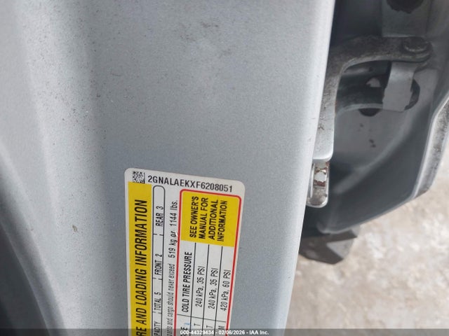 Продаж на аукціоні авто 2015 Chevrolet Equinox Ls, vin: 2GNALAEKXF6208051, номер лоту: 44329434