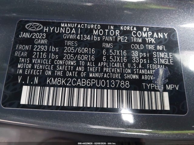 2023 HYUNDAI KONA KM8K2CAB6PU013788 Photo 8
