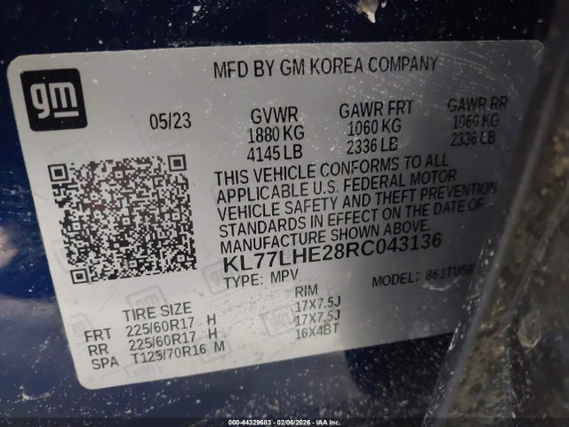 Chevrolet Trax Fwd Lt 2024 KL77LHE28RC043136 Image 9