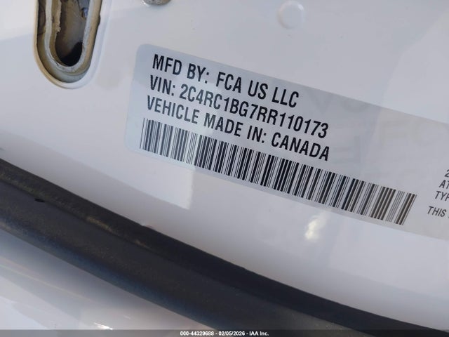 2024 Chrysler Pacifica Touring L მანქანა იყიდება აუქციონზე, vin: 2C4RC1BG7RR110173, აუქციონის ნომერი: 44329688