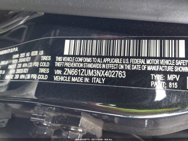 ZN661ZUM3NX402763 Maserati Levante Modena S