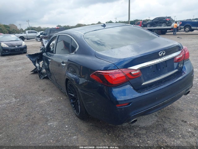 2018 Infiniti Q70l 3.7x Luxe მანქანა იყიდება აუქციონზე, vin: JN1BY1PR3JM370674, აუქციონის ნომერი: 44329809