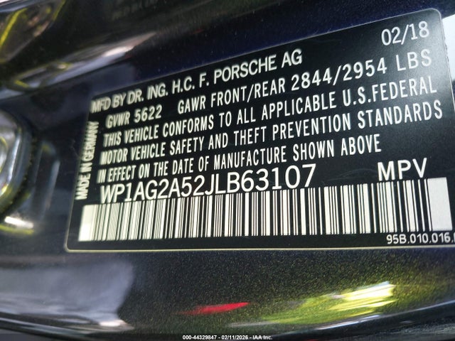 2018 PORSCHE MACAN WP1AG2A52JLB63107 Photo 8