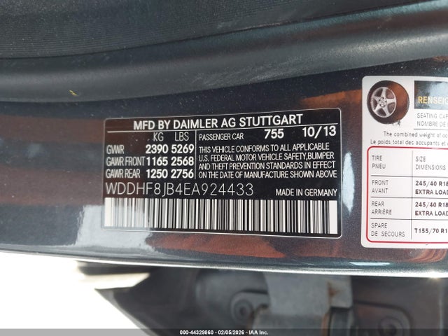 Mercedes-Benz E 350 4matic 2014 WDDHF8JB4EA924433 Image 9