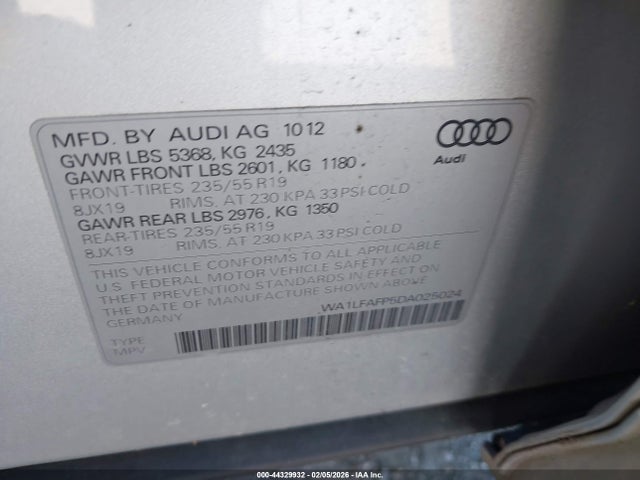 2013 AUDI Q5 WA1LFAFP5DA025024 Photo 8