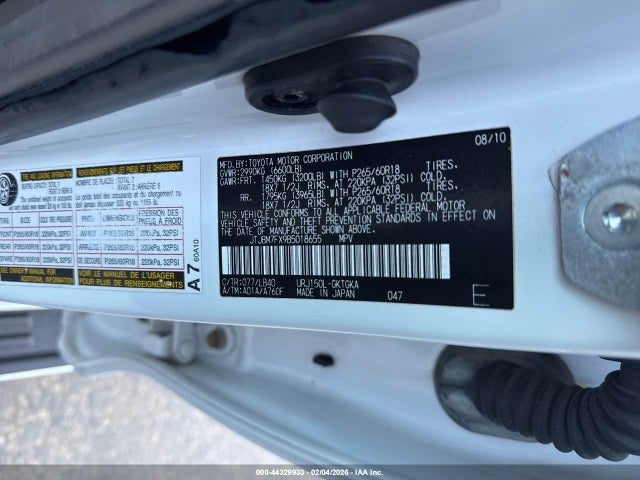 2011 LEXUS GX 460 JTJBM7FX9B5018655 Photo 8