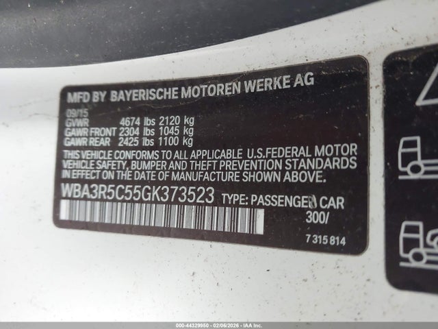 2016 BMW 435I WBA3R5C55GK373523 Photo 8