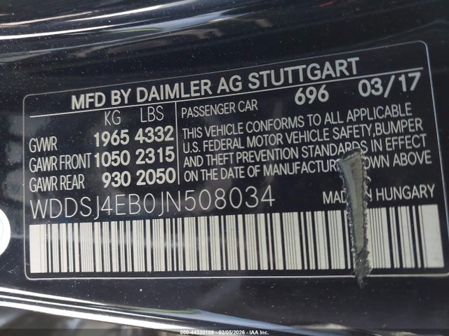 2018 MERCEDES-BENZ CLA 250 WDDSJ4EB0JN508034 Photo 8