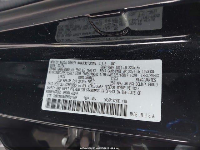 44330223 :رقم المزاد ، 7MMVABDM6SN301468 vin ، 2025 Mazda Cx-50 2.5 S Premium Package مزاد بيع