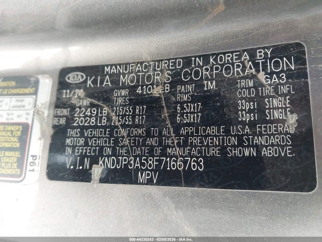 2015 KIA SOUL KNDJP3A58F7166763 Photo 8