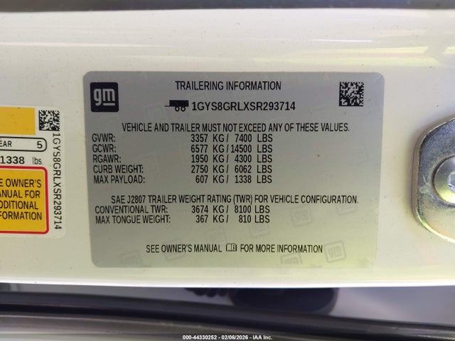 2025 CADILLAC ESCALADE 1GYS8GRLXSR293714 Photo 8