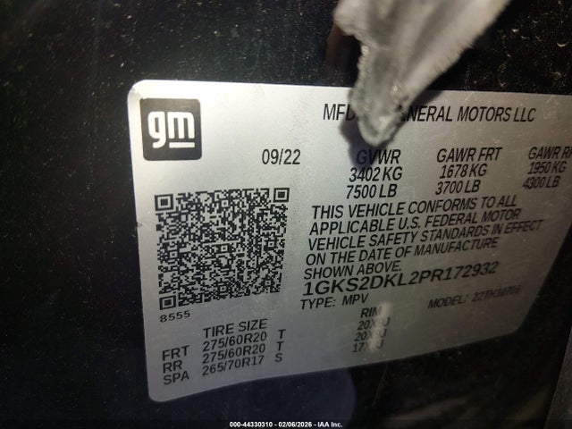 Продажа на аукционе авто 2023 Gmc Yukon 4wd Denali, vin: 1GKS2DKL2PR172932, номер лота: 44330310