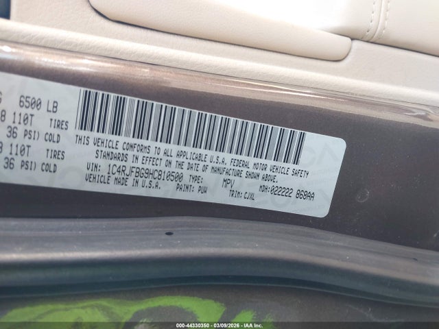 2017 JEEP GRAND CHEROKEE 1C4RJFBG9HC810500 Photo 8