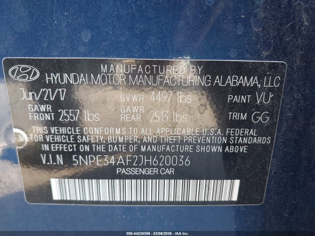 Hyundai SONATA SEL 2018 5NPE34AF2JH620036 Image 9