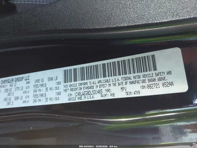 2013 JEEP WRANGLER UNLIMITED 1C4BJWEG8DL531465 Photo 8