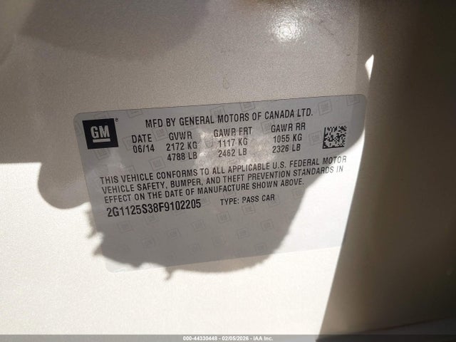 2G1125S38F9102205 Chevrolet Impala 2lt