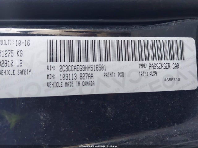 Aukcja sprzedaży 2017 Chrysler 300c, vin: 2C3CCAEG9HH516501, numer aukcji: 44330507