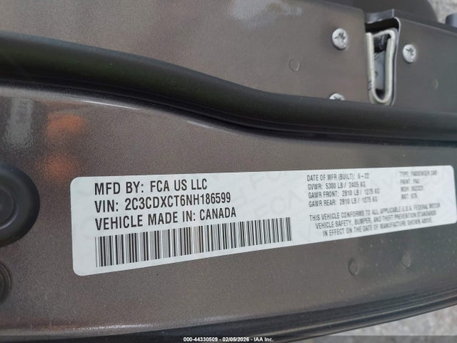 Dodge CHARGER R/T 2022 2C3CDXCT6NH186599 Image 9