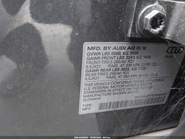 2018 AUDI Q7 WA1VABF77JD044228 Photo 8