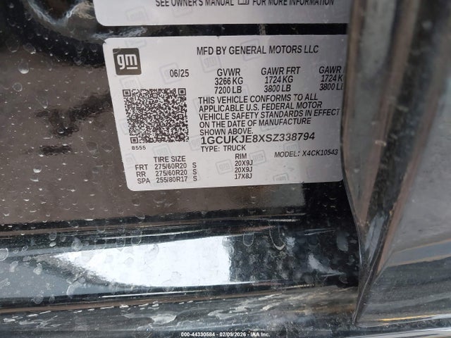 1GCUKJE8XSZ338794 Chevrolet Silverado 1500 4wd Short Bed High Country