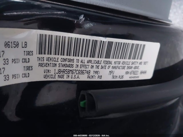 Aukcja sprzedaży 2007 Jeep Grand Cherokee Limited, vin: 1J8HR58M67C696748, numer aukcji: 44330690