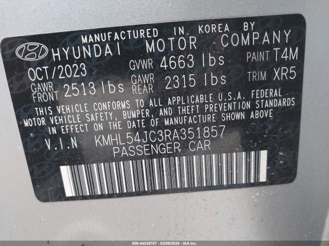 KMHL54JC3RA351857 Hyundai Sonata N Line