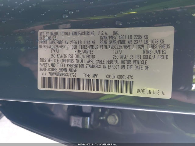 Aukcja sprzedaży 2025 Mazda Cx-50 2.5 S Preferred Package, vin: 7MMVABBM9SN375728, numer aukcji: 44330728