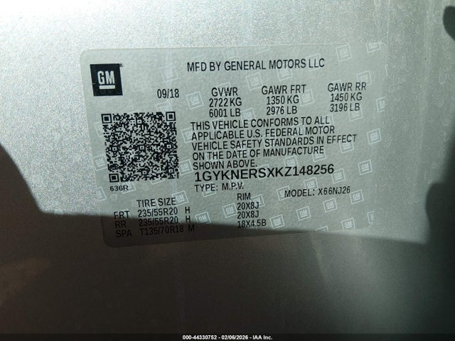 2019 CADILLAC XT5 1GYKNERSXKZ148256 Photo 8