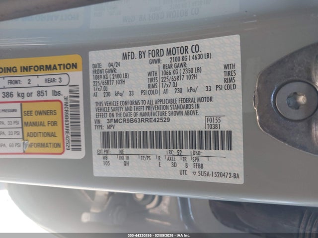 2024 FORD BRONCO SPORT 3FMCR9B63RRE42529 Photo 8