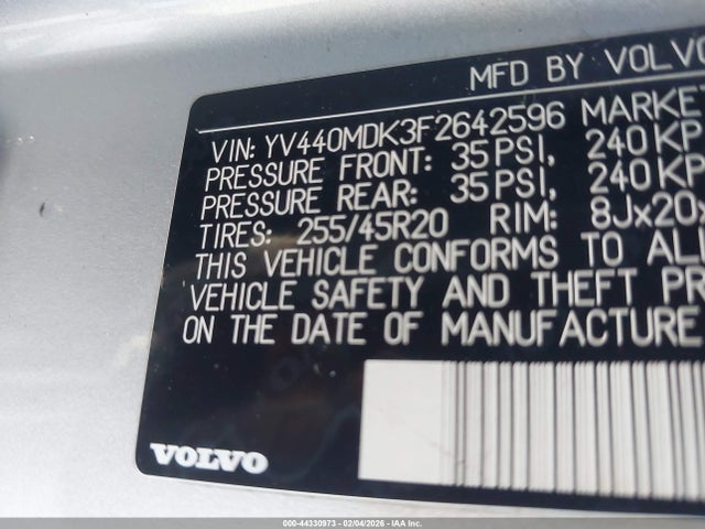 2015 VOLVO XC60 YV440MDK3F2642596 Photo 8