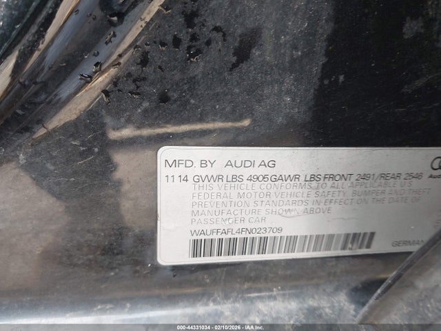 2015 AUDI A4 WAUFFAFL4FN023709 Photo 8