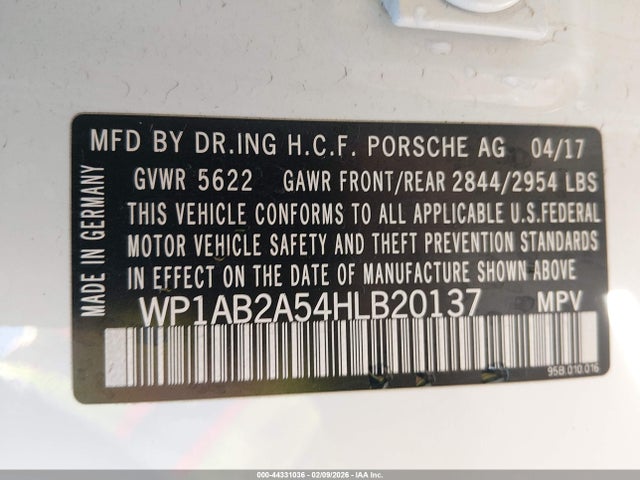 2017 PORSCHE MACAN WP1AB2A54HLB20137 Photo 8