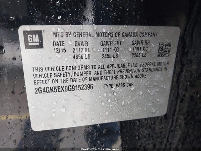 2G4GK5EX9G9152396 Buick Regal Turbo