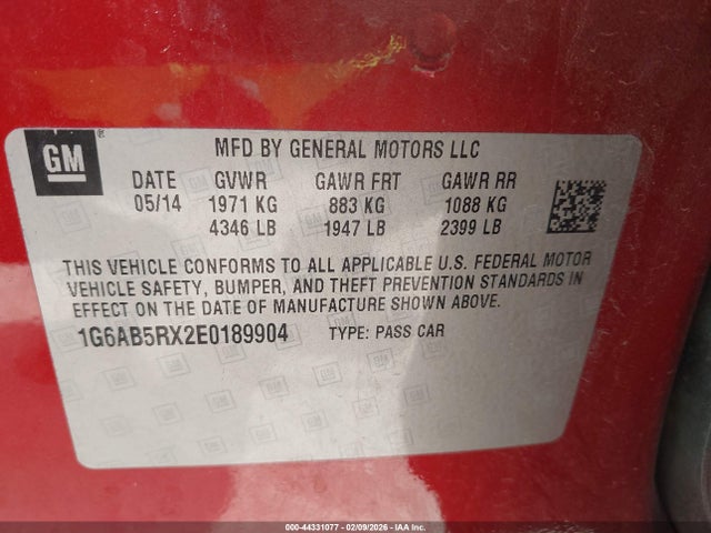 2014 CADILLAC ATS 1G6AB5RX2E0189904 Photo 8