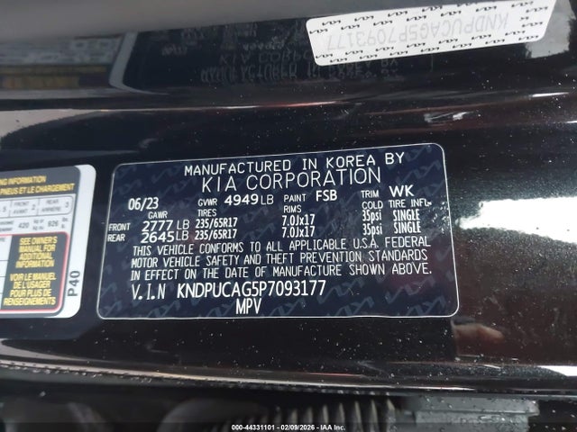 KNDPUCAG5P7093177 KIA Sportage Hybrid Lx