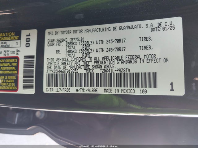 Toyota Tacoma Sr 2025 3TYKD5HN6ST019652 Image 9