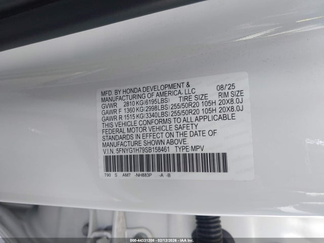 Honda Pilot Touring 2025 5FNYG1H79SB158461 Image 9
