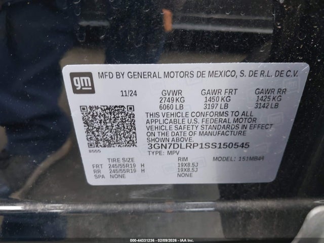Chevrolet Equinox Ev Lt 2025 3GN7DLRP1SS150545 Image 9