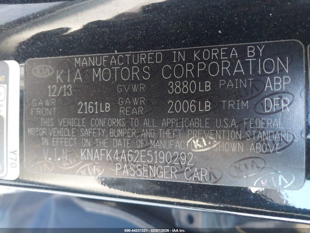 KIA FORTE LX 2014 KNAFK4A62E5190292 Image 9