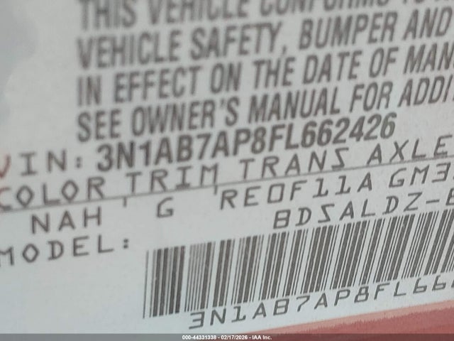 Nissan SENTRA SV 2015 3N1AB7AP8FL662426 Image 9