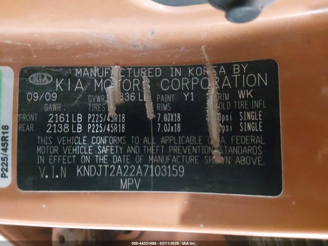 2010 KIA SOUL KNDJT2A22A7103159 Photo 8