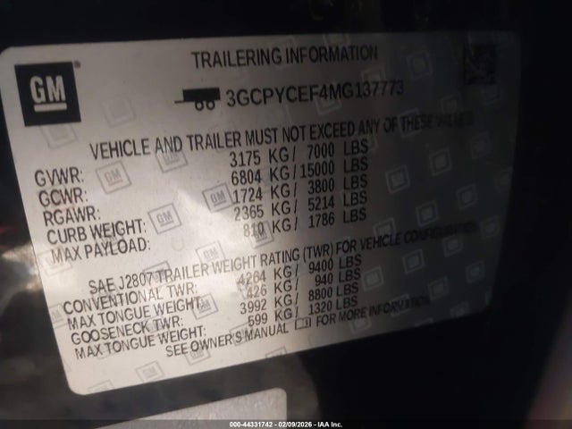 Chevrolet Silverado 1500 4wd Short Bed Custom Trail Boss 2021 3GCPYCEF4MG137773 Image 9