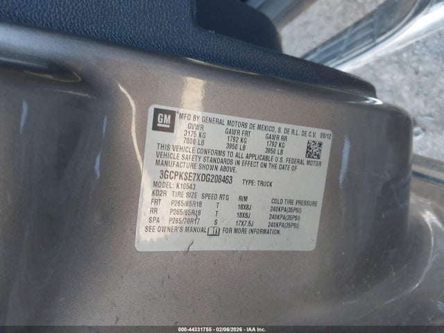 2013 CHEVROLET SILVERADO 1500 3GCPKSE7XDG208463 Photo 8