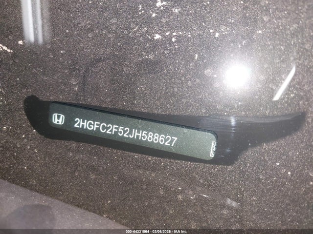 Honda Civic Lx 2018 2HGFC2F52JH588627 Image 9